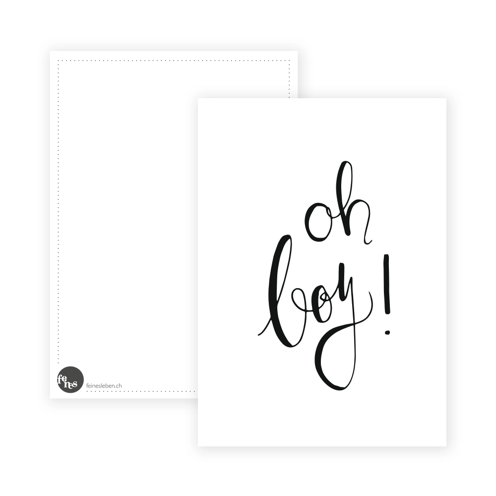 Postkarte oh boy!