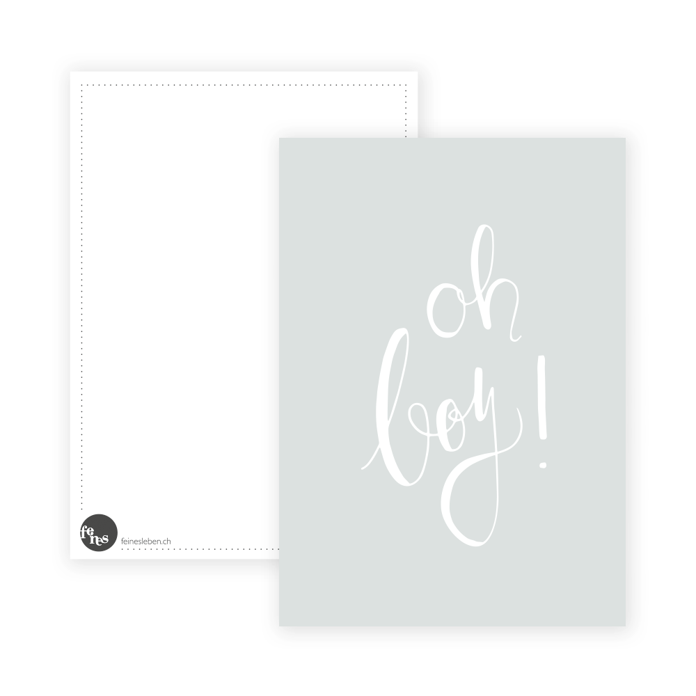 Postkarte oh boy!