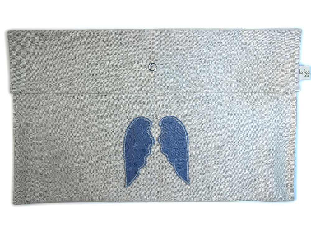 Windelbag Leinen blau