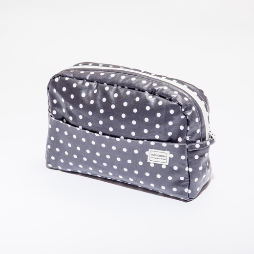 Necessaire Gross Sterne *Antracyt gepunktet*