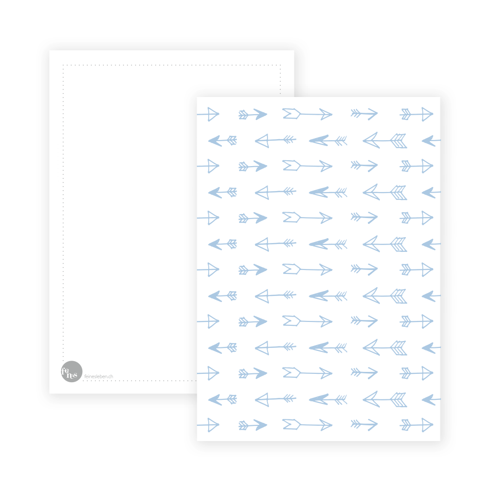 Postkarte Pfeile