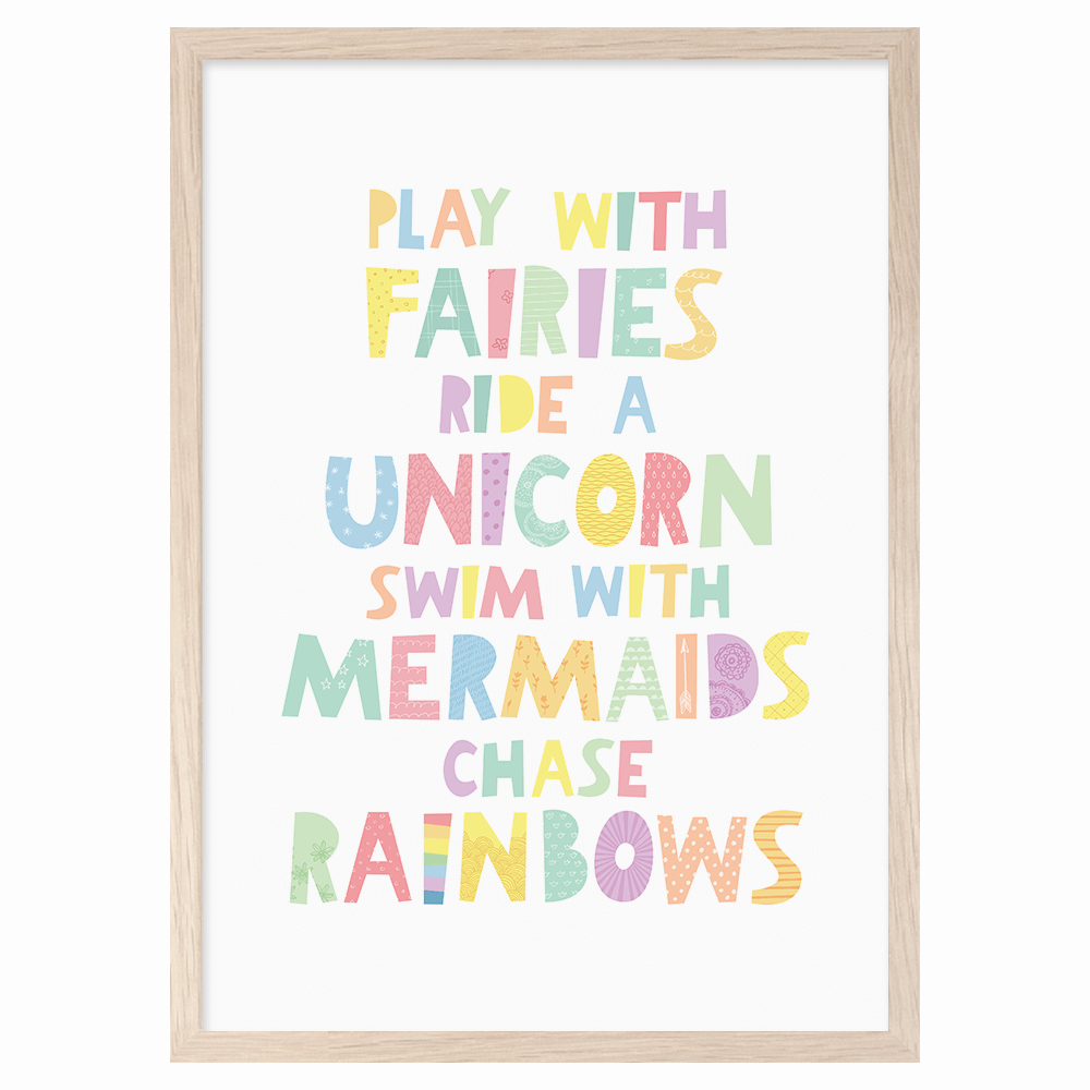 Mini Learners Poster Play with fairies