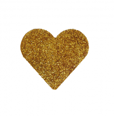 Wandhaken Herz Gold