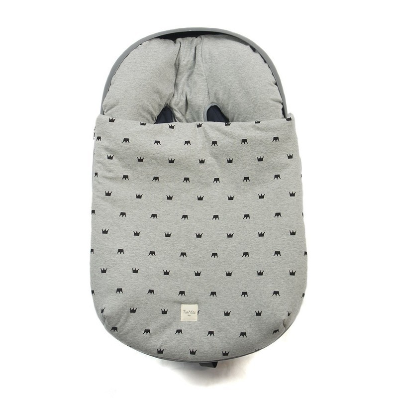 Fußsack Universal Black Crown