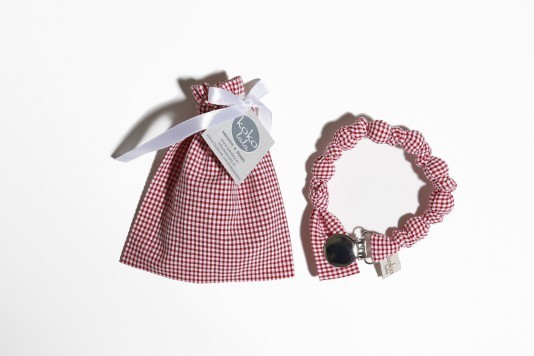 Nuggikette Vichy Rot