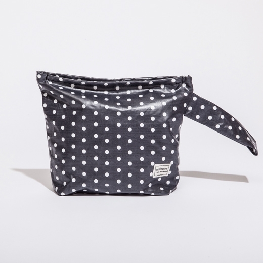 Necessaire Antracyt gepunktet