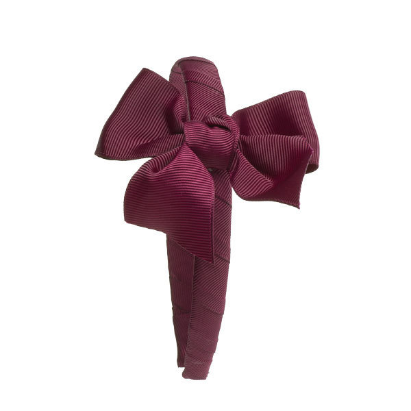 Haarreif Grosgrain Bordeaux