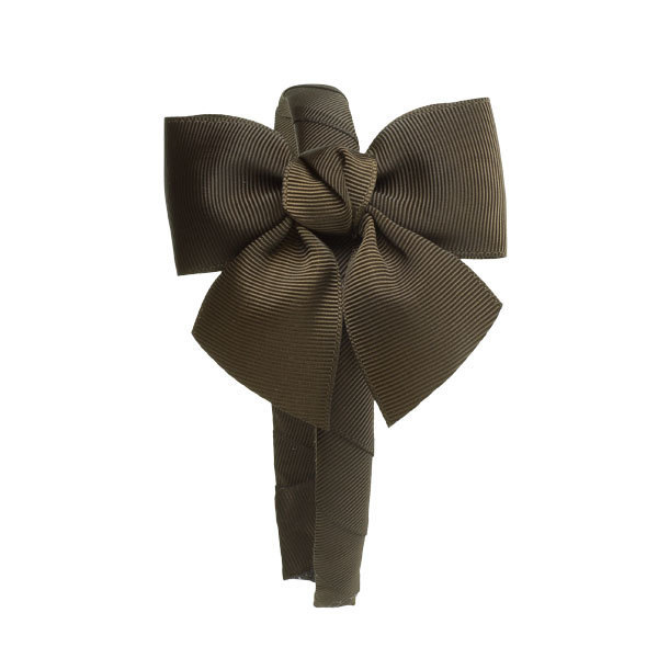 Haarreif Grosgrain Braun
