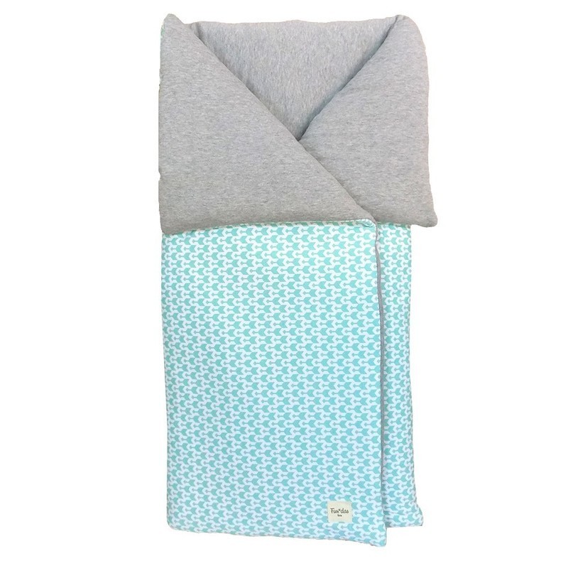 Fußsack und Decke Mintgrün