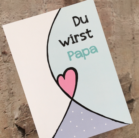 Postkarte &quot;Du wirst Papa&quot;