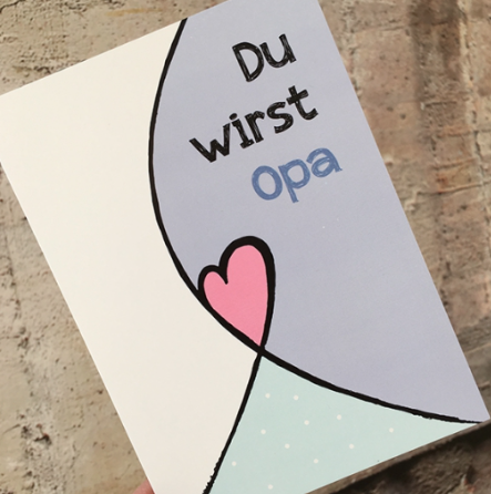 Postkarte &quot;Du wirst Opa&quot;