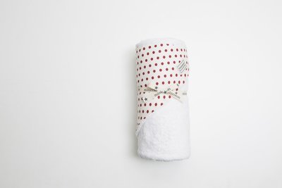 Kapuzentuch Weiss Dots