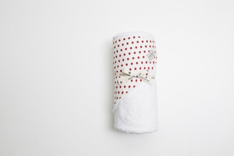 Kapuzentuch Weiss Dots