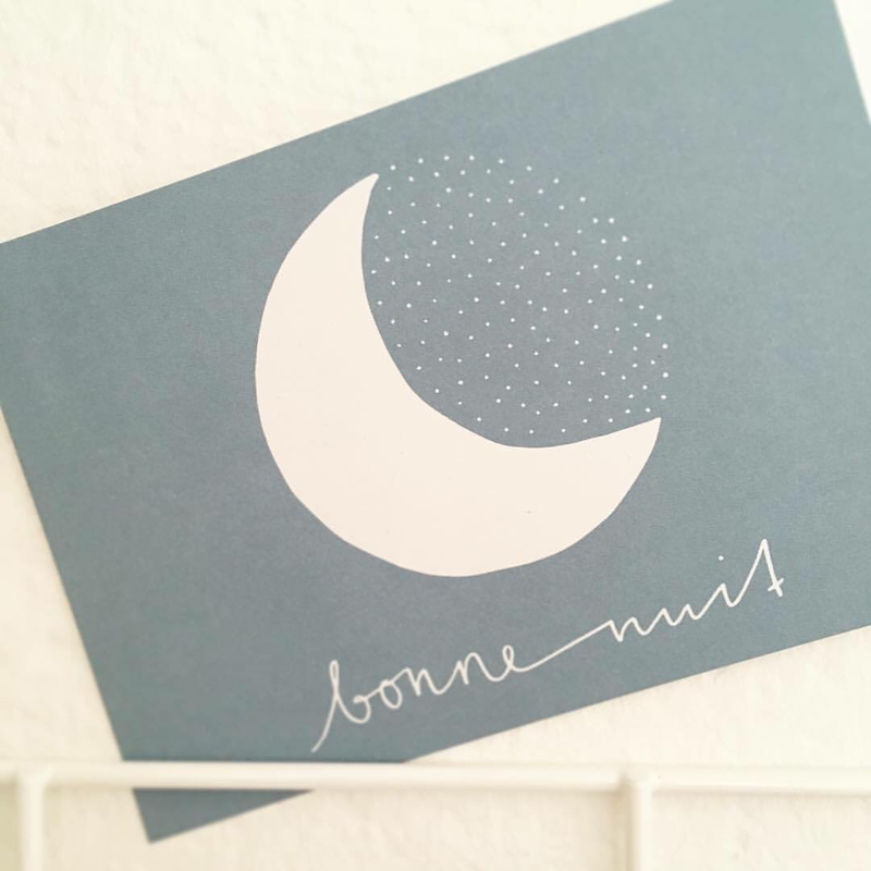Postkarte «bonne nuit»