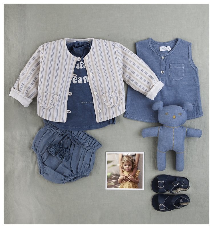 Tocoto Vintage Shirt Chambray Blue