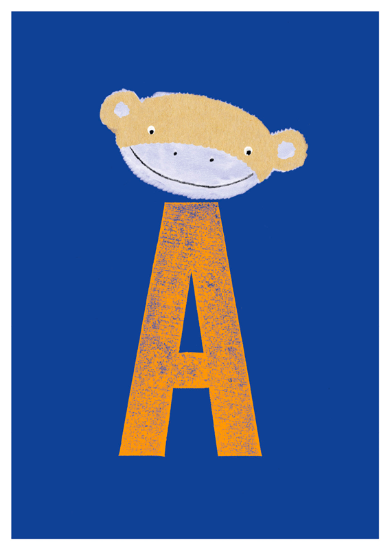 Postkarte Das ABC- A