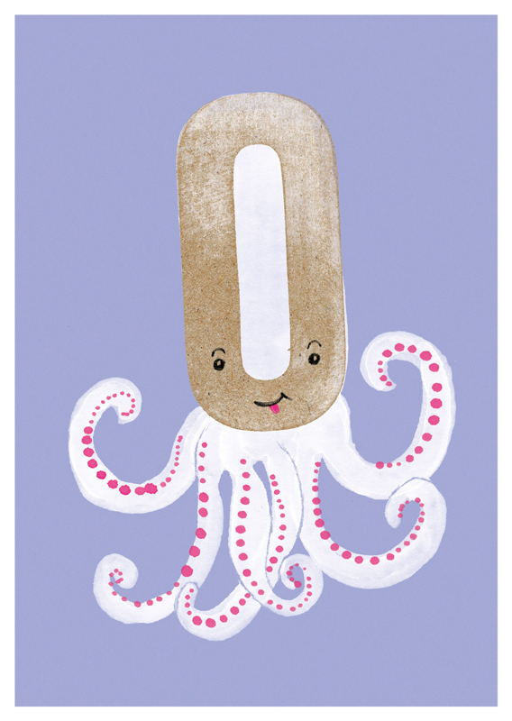 Postkarte Das ABC-O