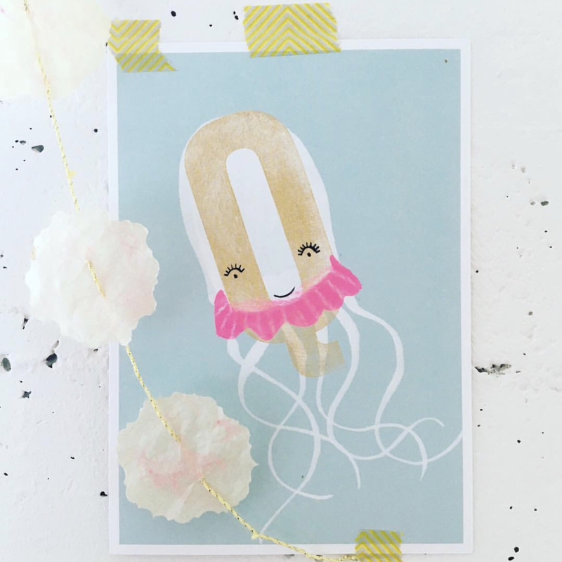 Postkarte Das ABC-Q