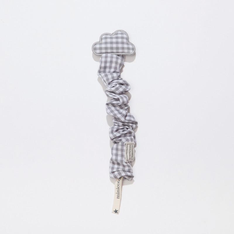 Nuggikette Wolke Vichy-Karo grau