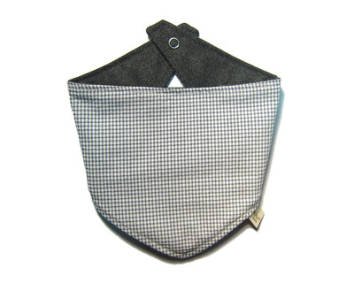 Dreieckstuch Vichy-Karo grau