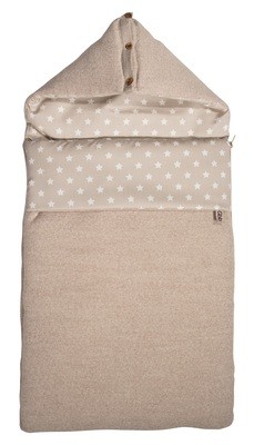 Fußsack für Babywanne Beige