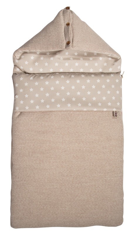 Fußsack für Babywanne Beige