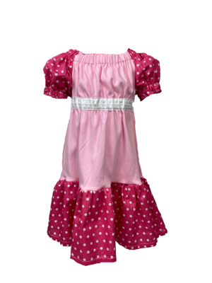Spring Dress: Pink Polka Dots
