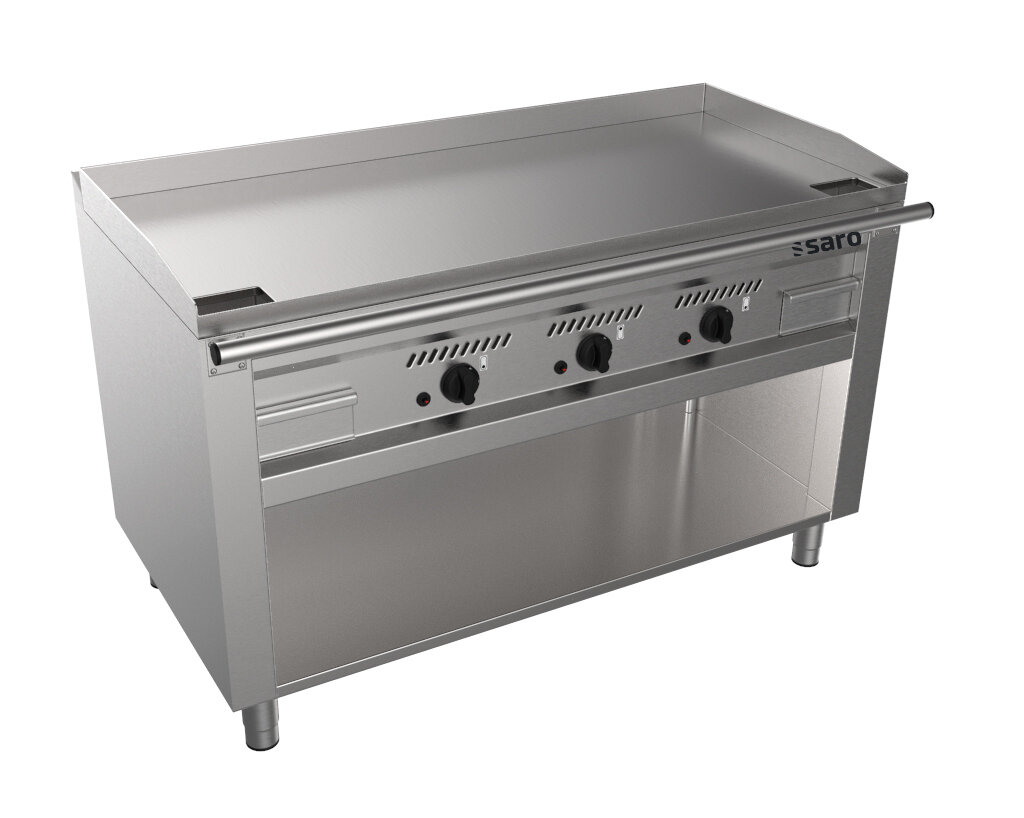 SARO Gas Teppanyaki Grill with open stand model TED3/140 G