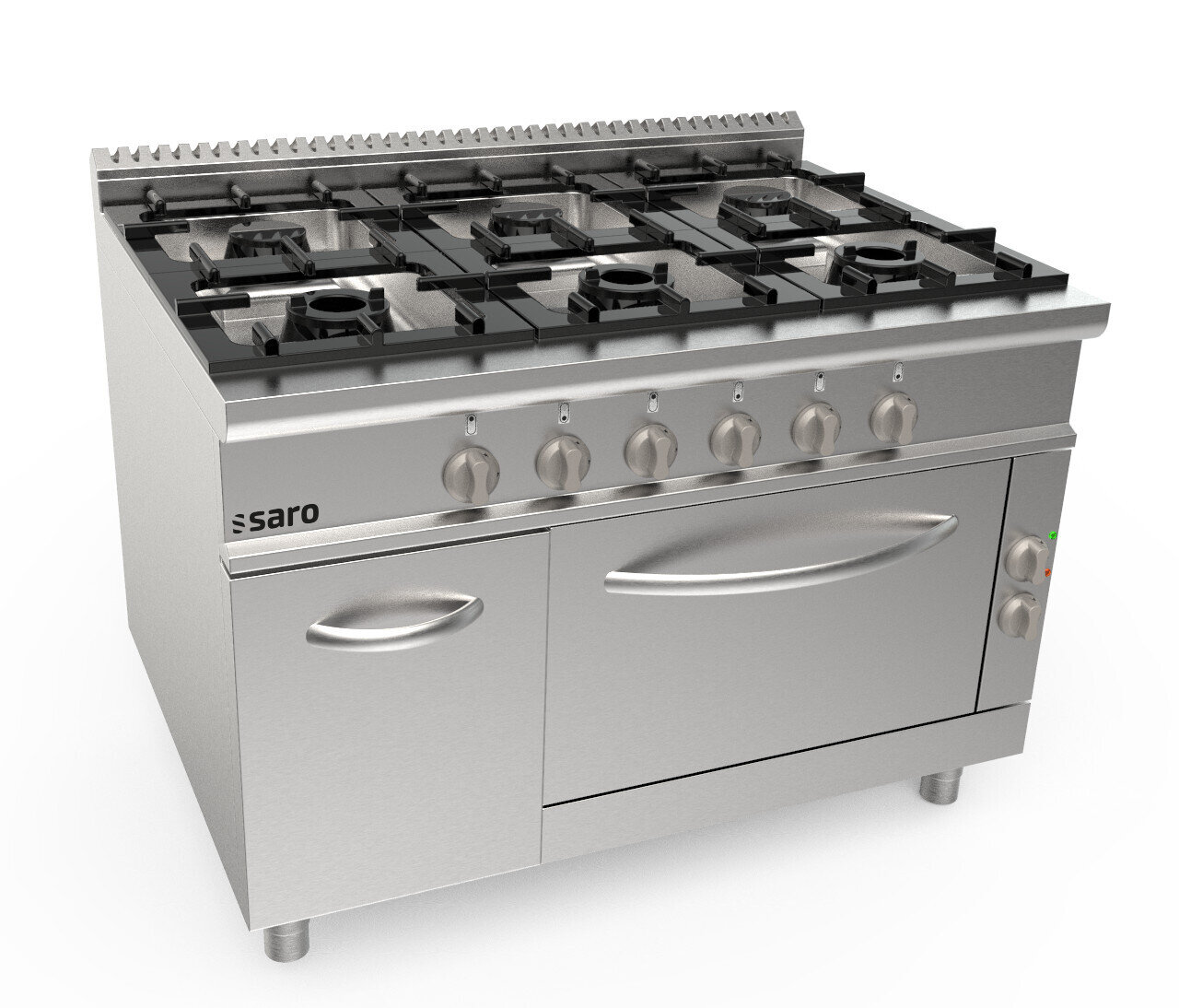 SARO Gas stove + electric oven 6 burners LQ model LQ / CUG6NE
