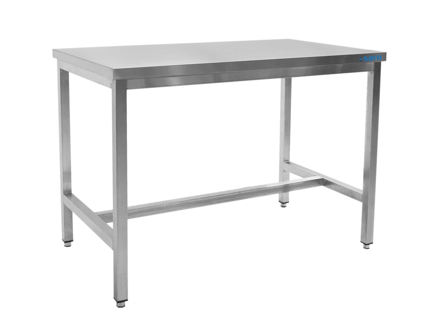 SARO Stainless steel table, without under shelf - 600 mm depth, 1200mm