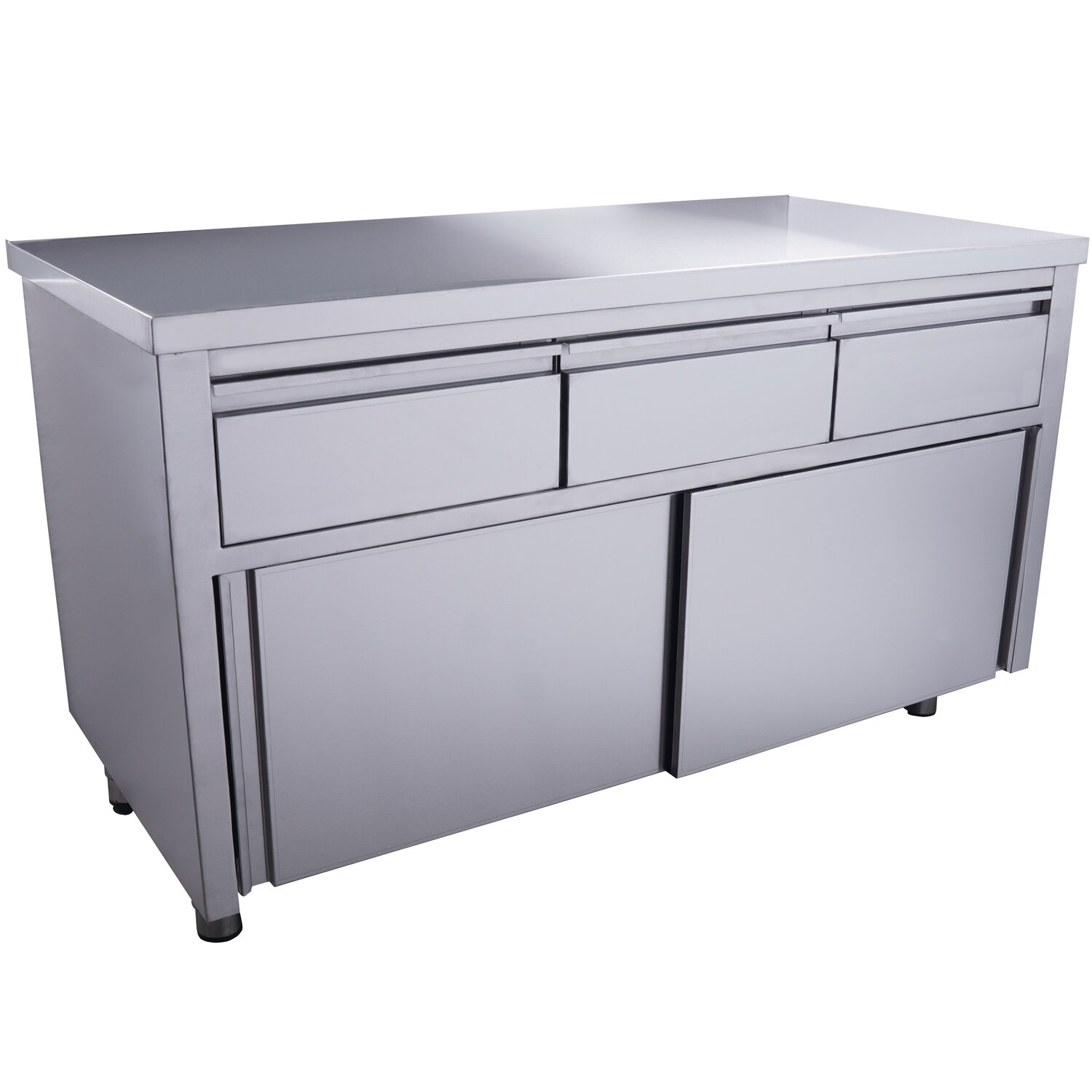 SARO Sliding door cabinet - 3 drawers 1400X700mm