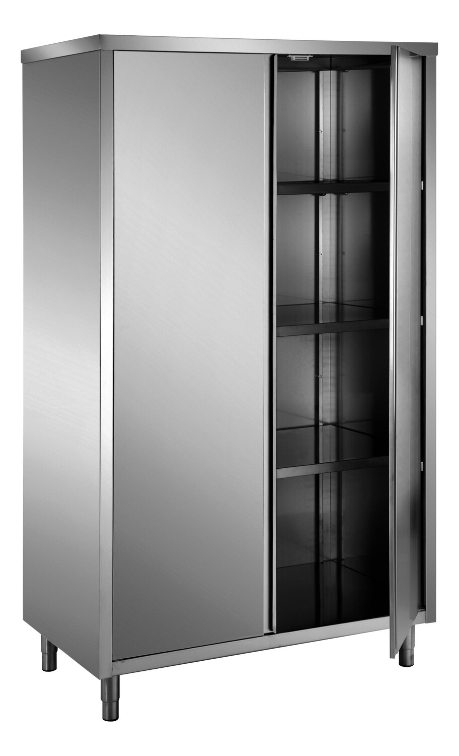SARO Stainless steel storage cabinets with 2 hinged doors 1200x600 AISI 430