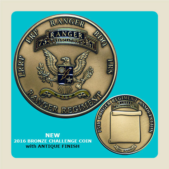 2016 Bronze Challenge Coin w/Antique finish