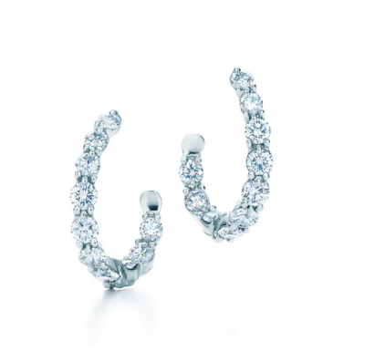 SAMPLE. Diamond Hoop Earrings