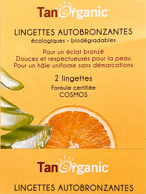 Lingettes Autobronzantes par 2 Tan Organic