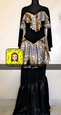 فستان اسود استرتش