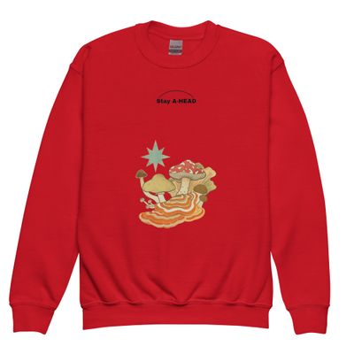 Youth crewneck sweatshirt Stay A-HEAD