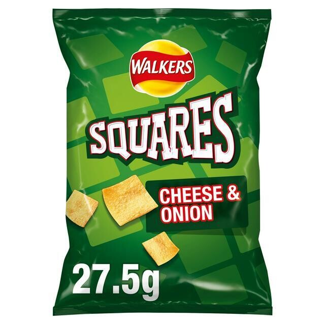 Walkers Squares Cheese &amp; Onion (27 Grams)