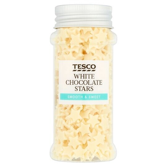 Tesco White Chocolate Stars 40G