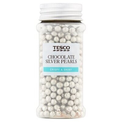 Tesco Sprinkles Silver Pearls Crispy 55G