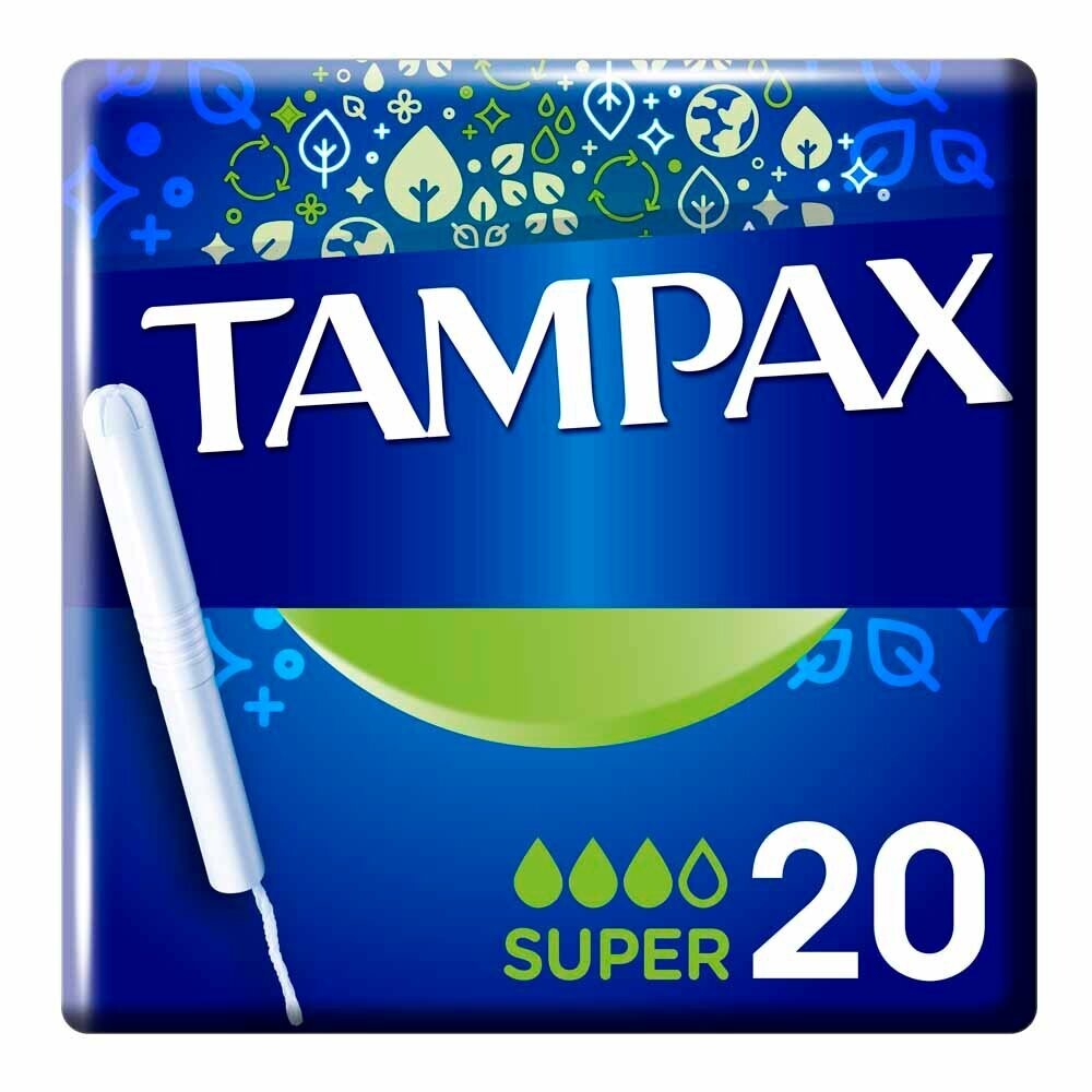 Tampax Super Tampons Applicator 20 Pack