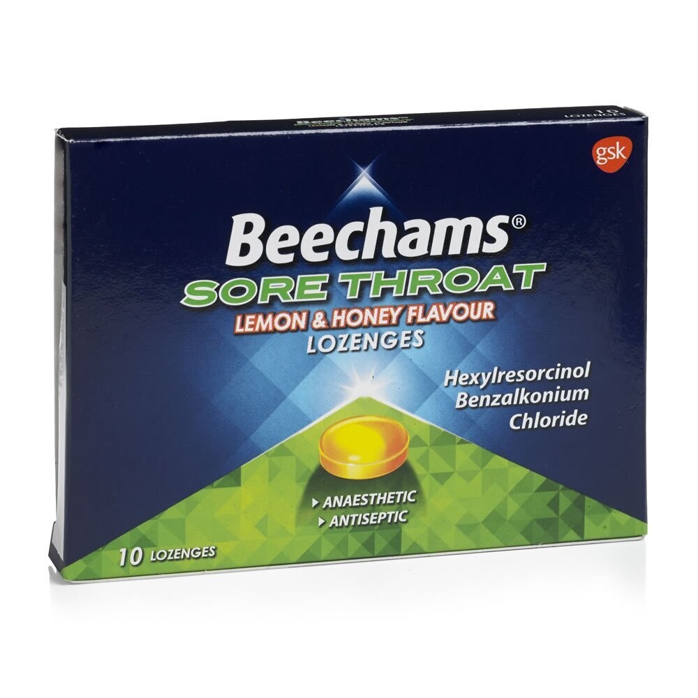 Beechams Lozenge Max Lemon &amp; Honey 10&#39;S