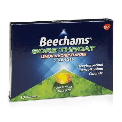 Beechams Lozenge Max Lemon &amp; Honey 10&#39;S