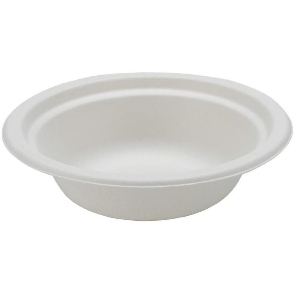 200 x Bagasse Round Bowl 44cl White