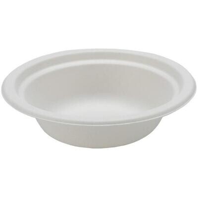 200 x Bagasse Round Bowl 44cl White