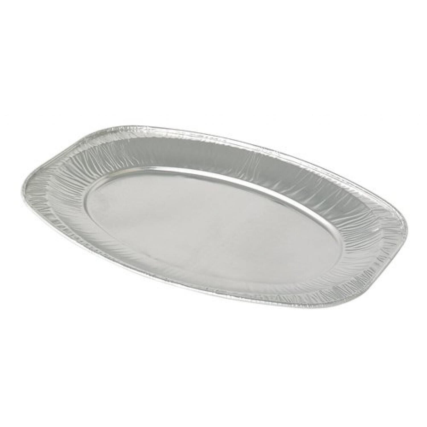 Oval Foil Platter 14&quot; Silver