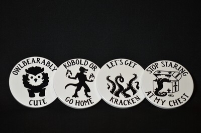 Coasters - 4 pack DND Monsters