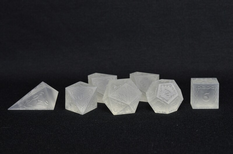 Intricate Master Dice Set - &quot;Druid&quot; Font
