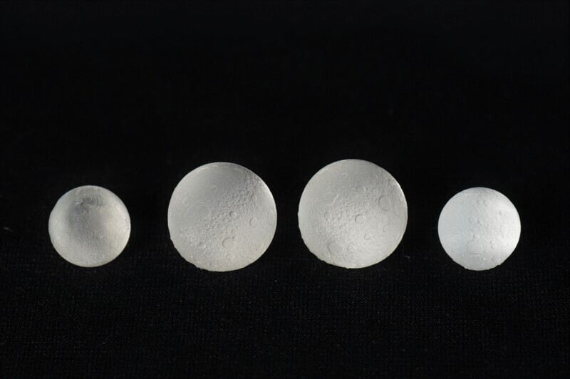 Full Moon and Crescent Moon Inclusions for Dice