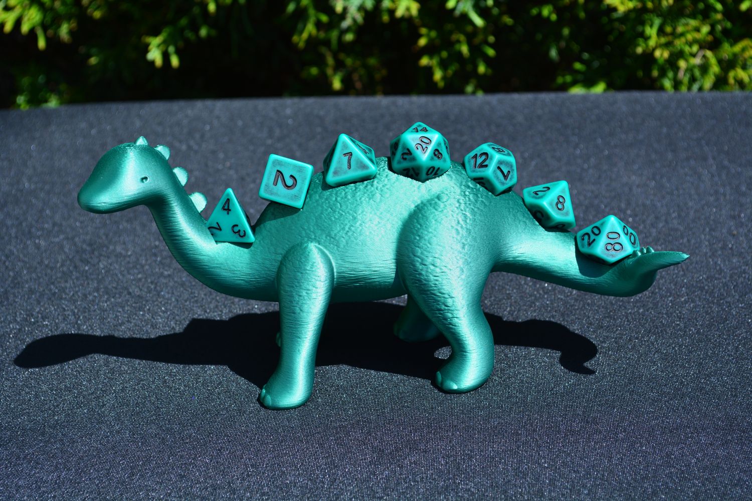 Dienosaur Stegosaurus Dice Holder - RachMakes - Dice Holder